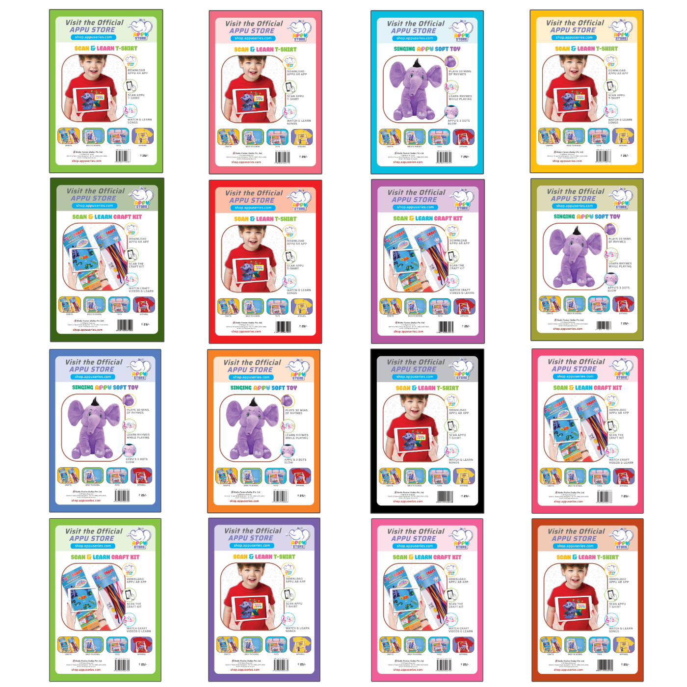 Appu Pocket Colouring Series