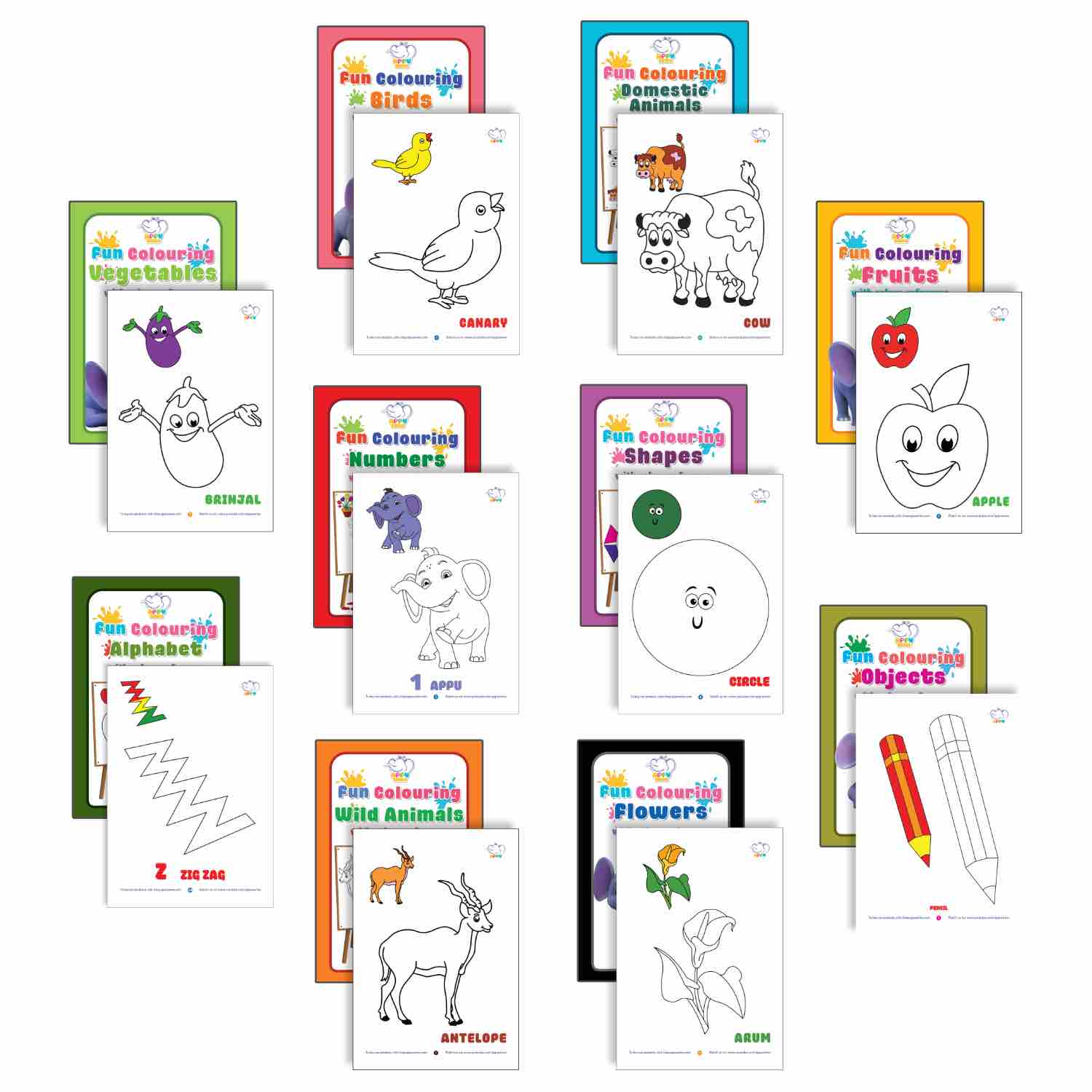 Appu Pocket Colouring Series
